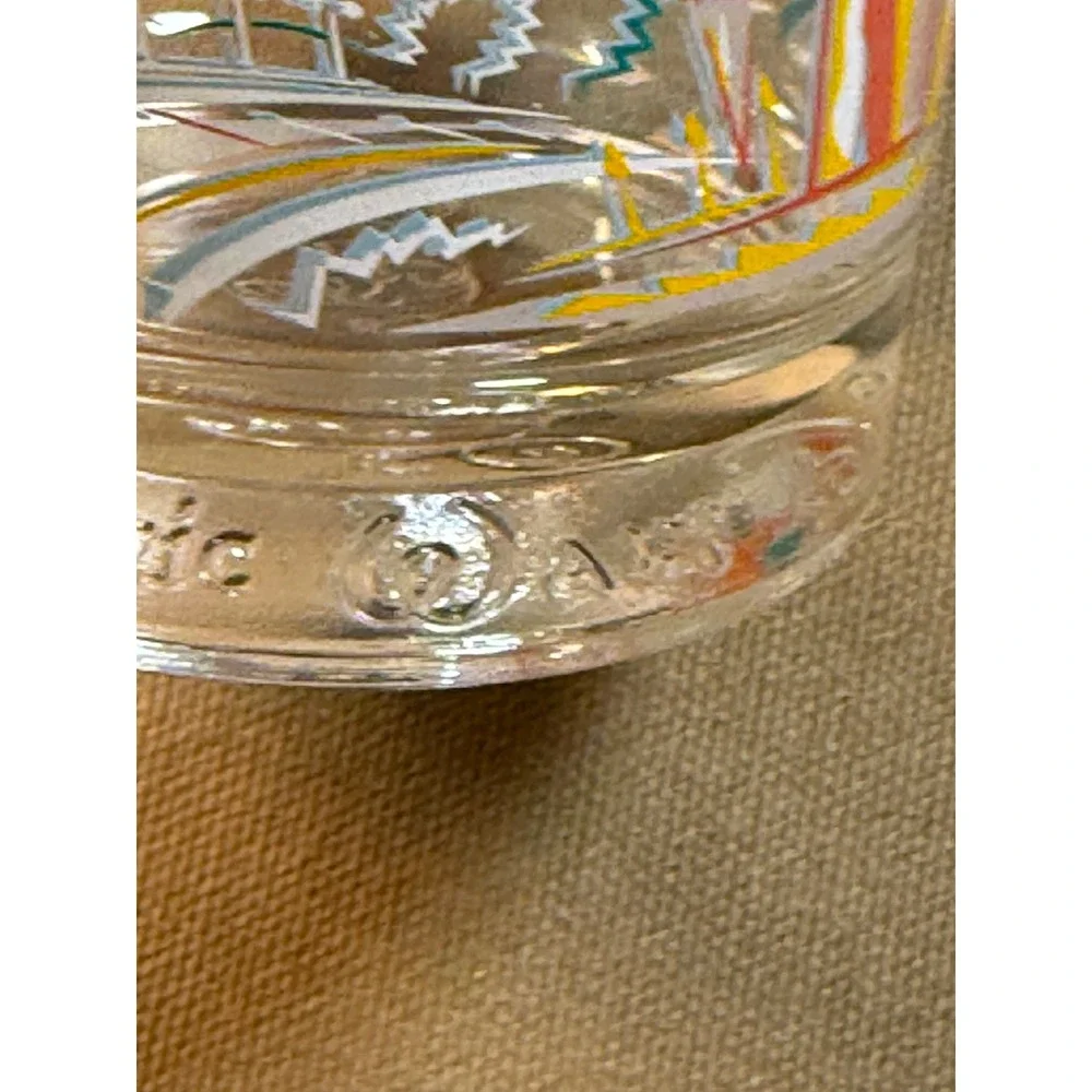 Vintage McDonalds Disney World Remember the Magic 25th Glass Etched‎ Donald Duck